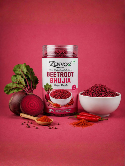 Beetroot Bhujia & Soya Chips Combo