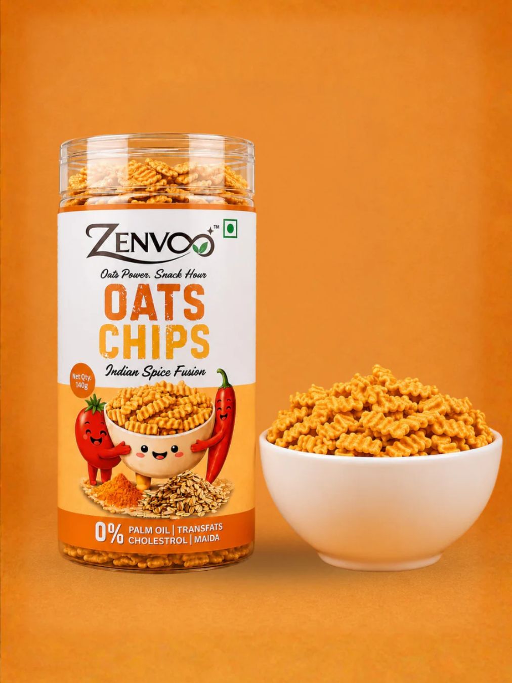 Beetroot Chips & Oats Chips Indian Masala Combo
